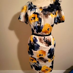 Simply Vera Wang yellow floral dress